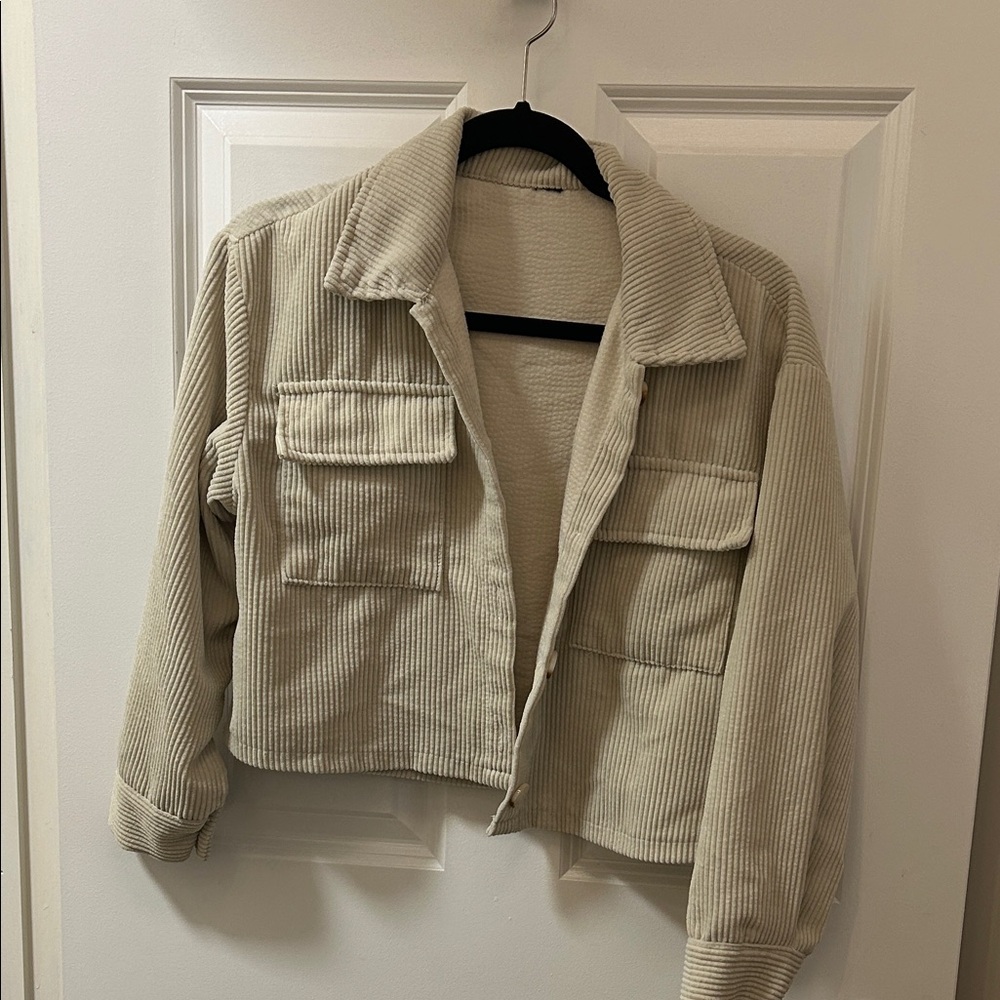 🎁  Women's Cream Corduroy Jacket